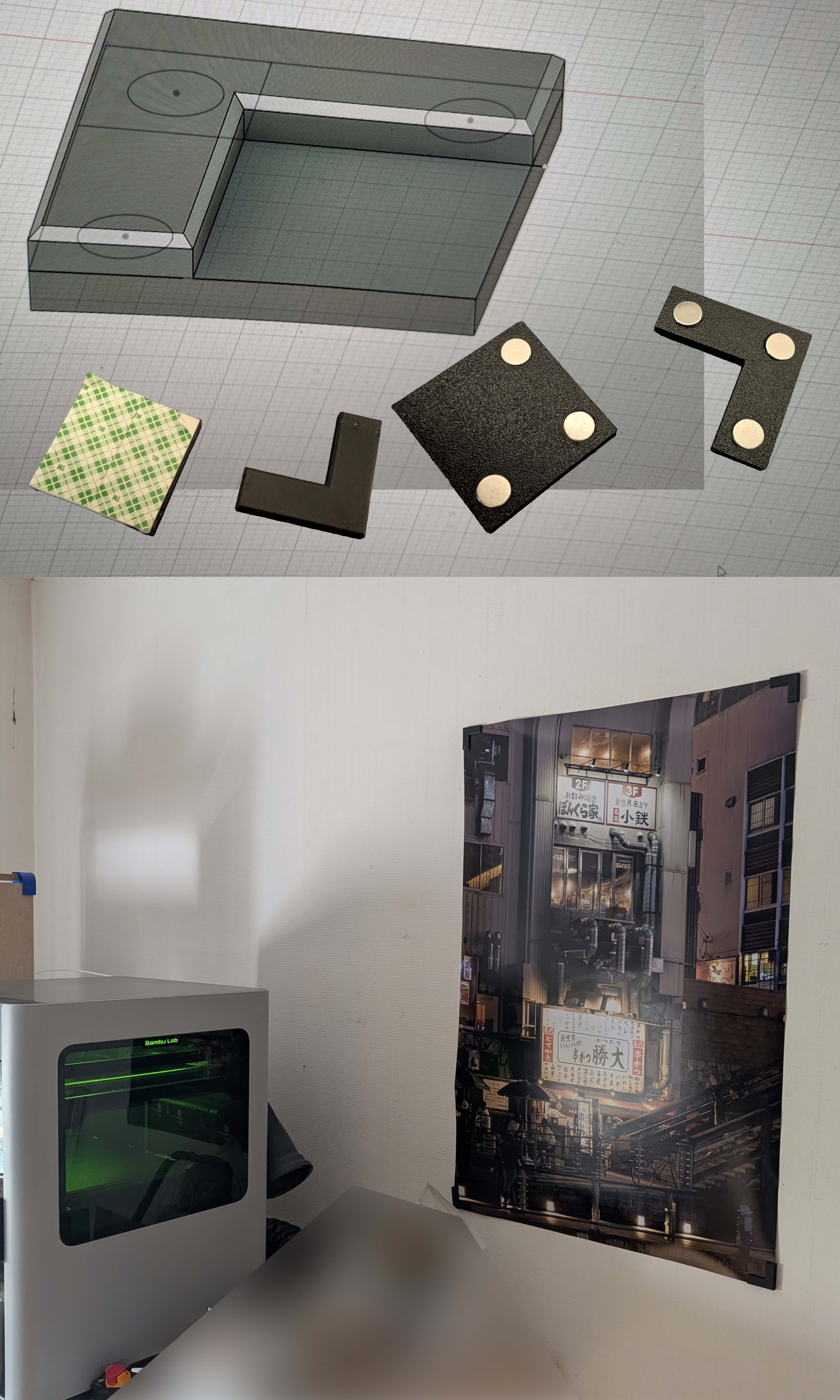 Quand l'impression 3D amène à...  fixer une photo avec classe