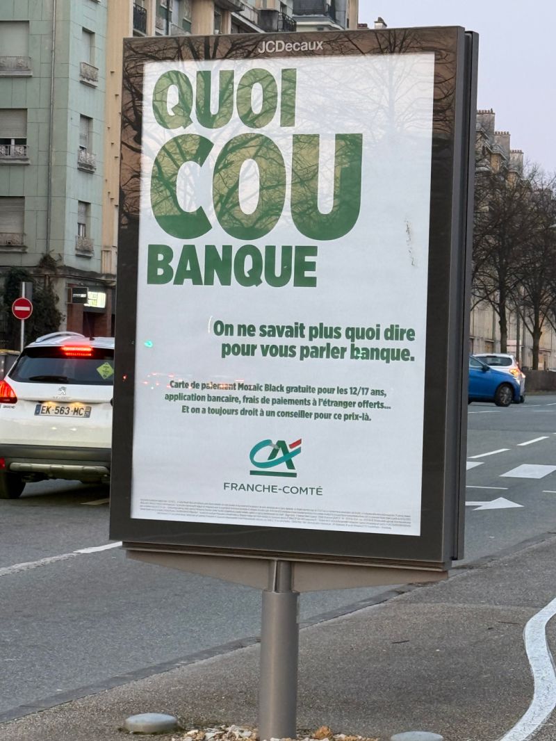 Le Crédit Africain , vous connaissez ? je pense que je vais changer de banque sous peu ...