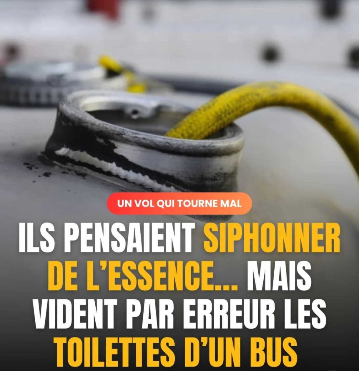 Déjà que le goût du carburant c'est pas ouf, mais là...