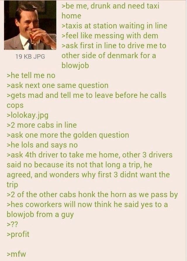 Anon prend le taxi