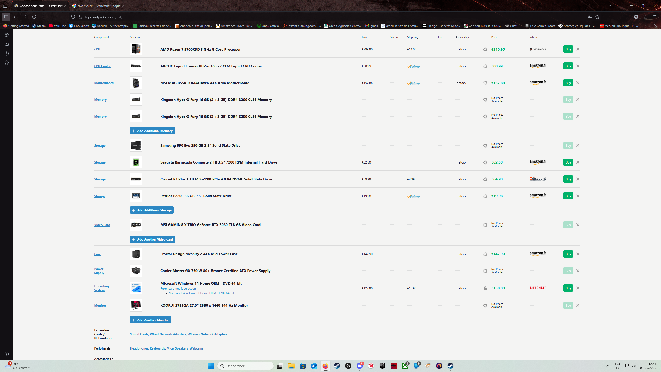 amélioration des perf