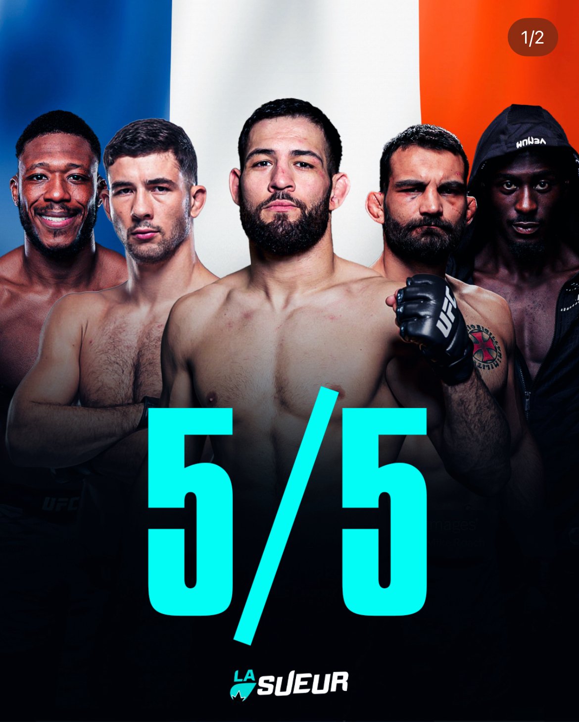 Hier soir, les français ont brillé lors de l’UFC Paris ! Cocorico !