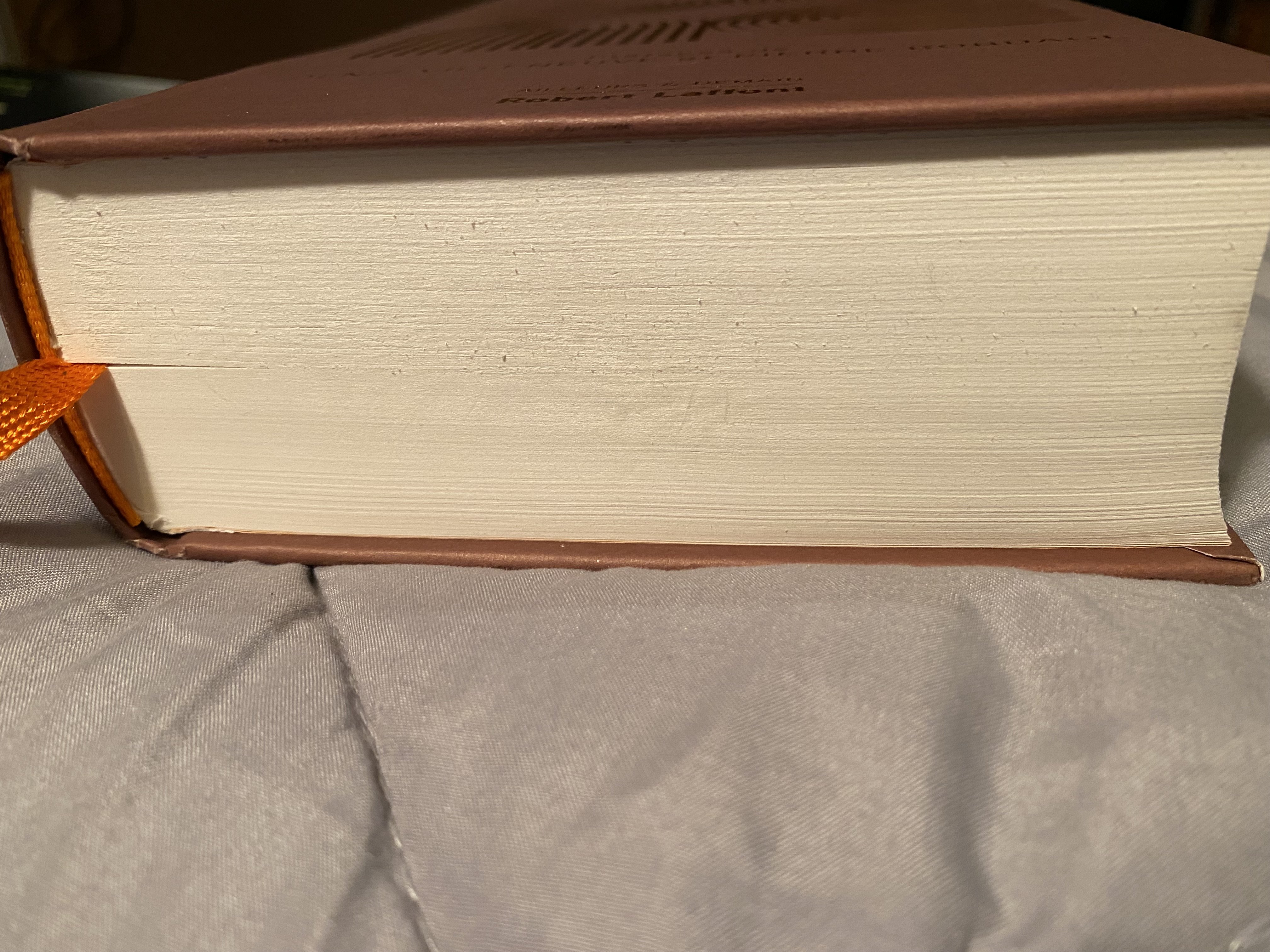 Différence entre la partie lu et non lu sur livre neuf