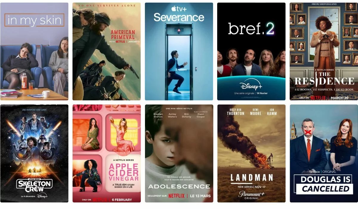 Quel est votre Top 10 series de 2025 ?