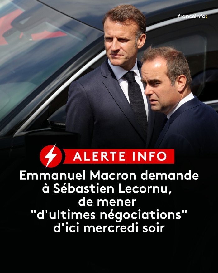 Lecornu réengagé.