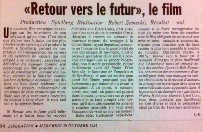 Il y a 40 ans, sortait le premier volet de &quot;Retour vers le Futur&quot;...