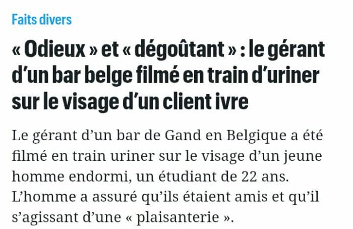 Au moins en Belgique ils savent s'amuser