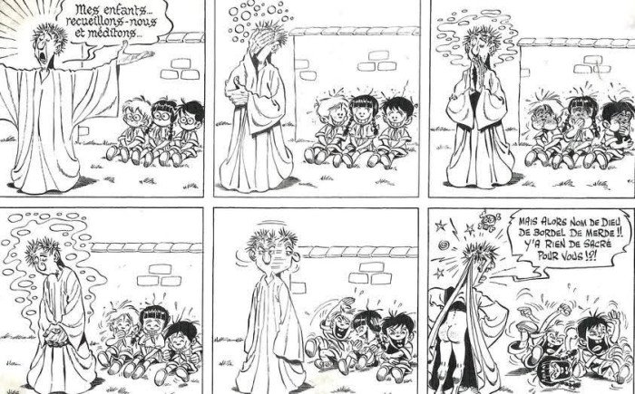 Y'a plus de respect, mon bon Monsieur. Bisoux à Gotlib.