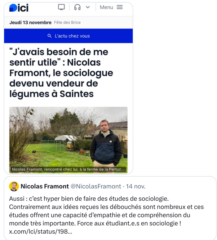 Quand l'usine de sociologie n'engage plus.