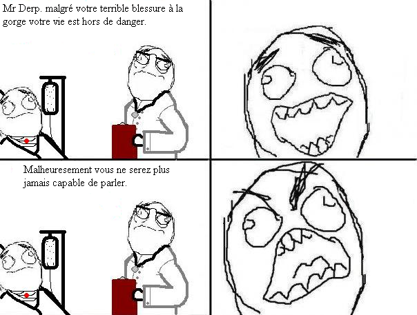 Blessure à la gorge