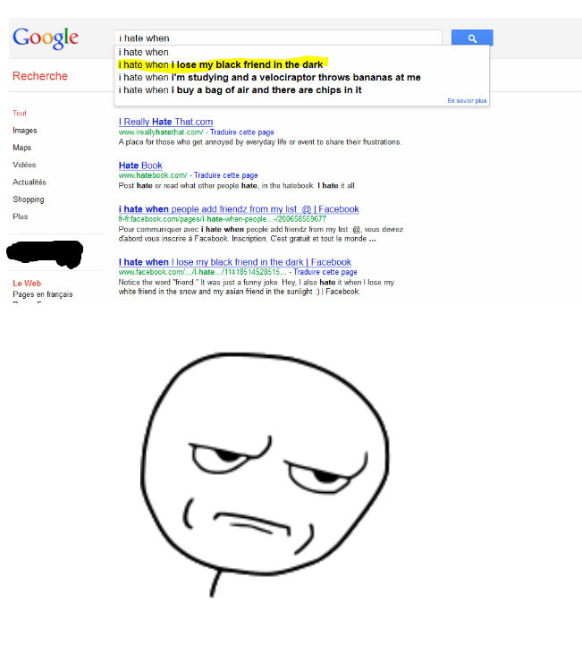 google : i hate when ... 2