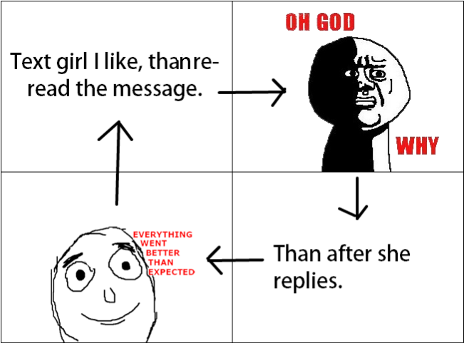 Texting a girl...