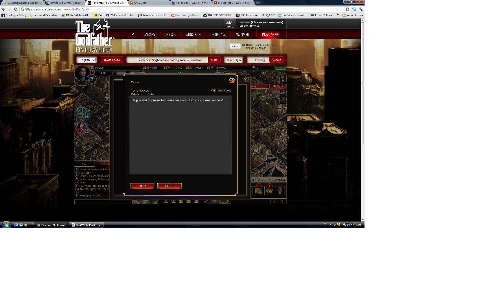 irc  la fete avec ceasar  