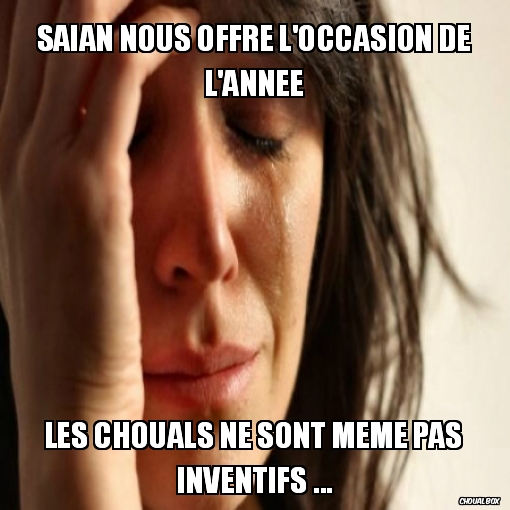 Vous avez manqué les gars.