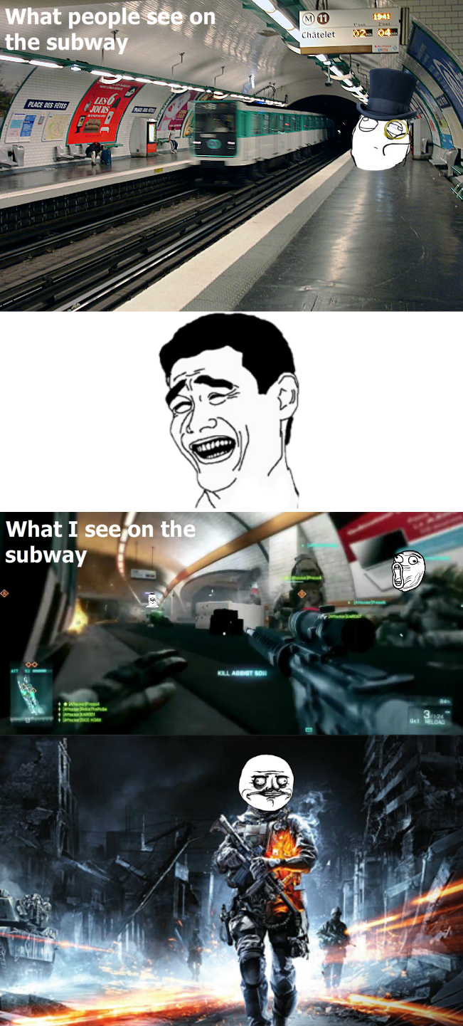 When I take the subway