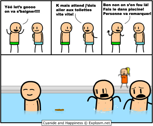 Cyanide & Happiness piscine