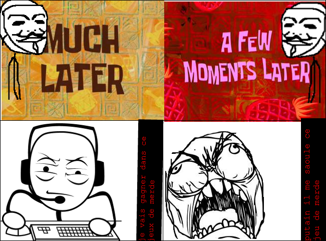 le jeu enervant en live