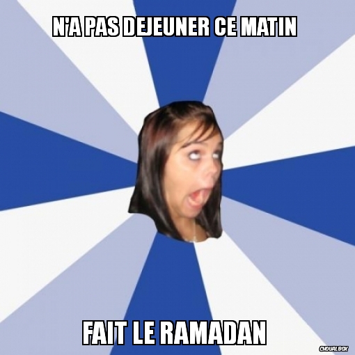 n\'a pas déjeuner ce matin 