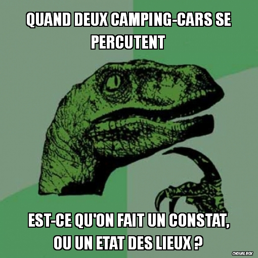 Quand deux camping-cars se percutent