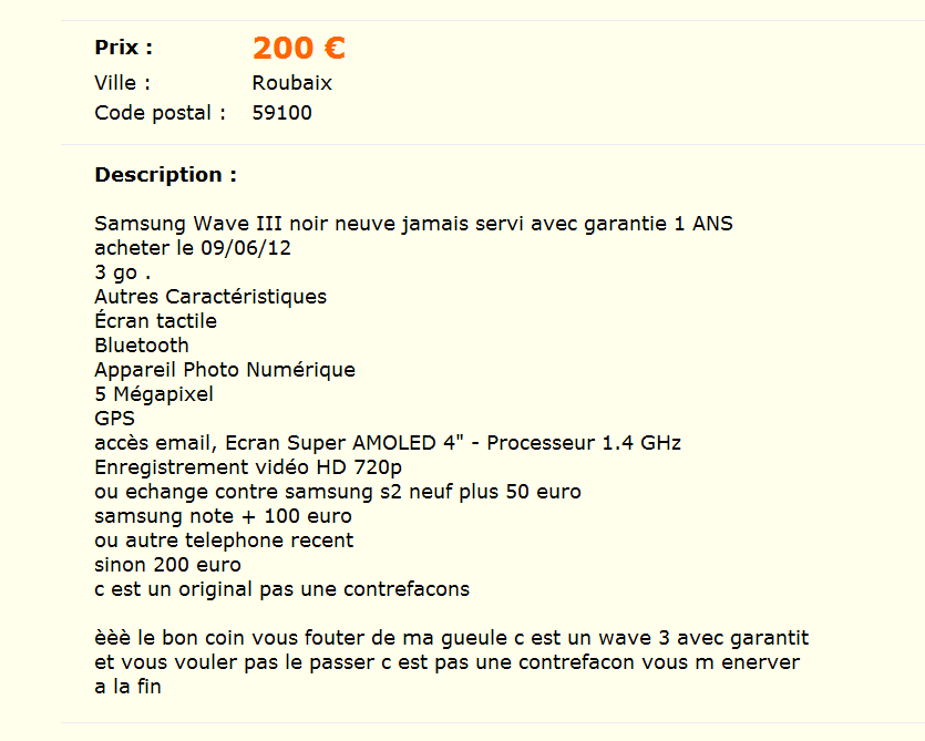 le bon coin true story...