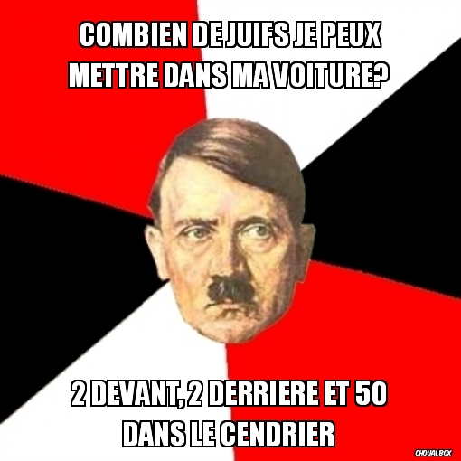 Combien de juifs je peux mettre dans ma voiture?