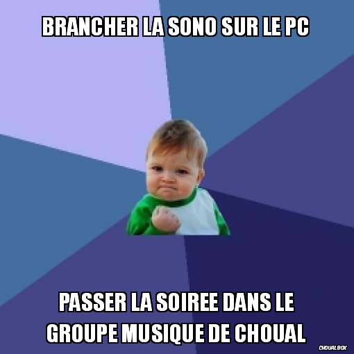Brancher la sono sur le pc
