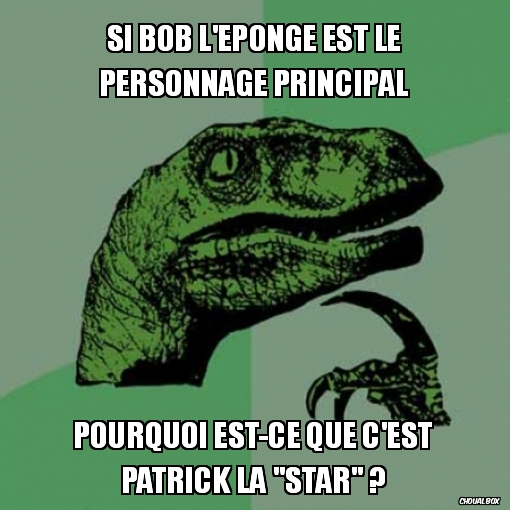 Si Bob l\'éponge est le personnage principal