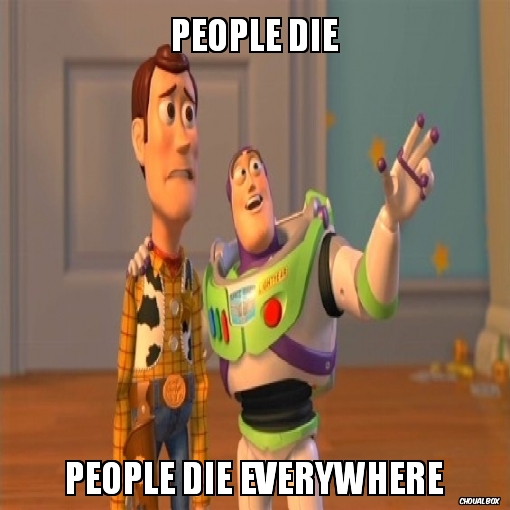people die