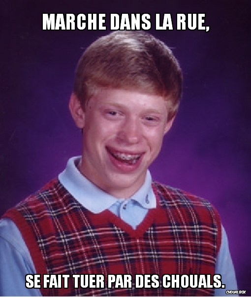 Marche dans la rue, quand soudain..