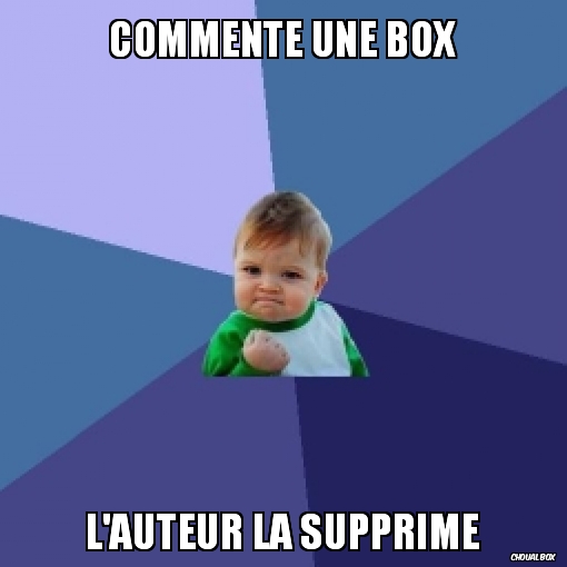 Commente une box