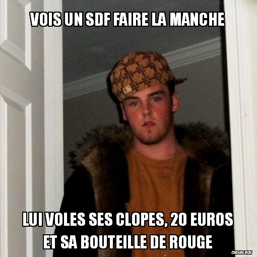 Vois un sdf faire la manche