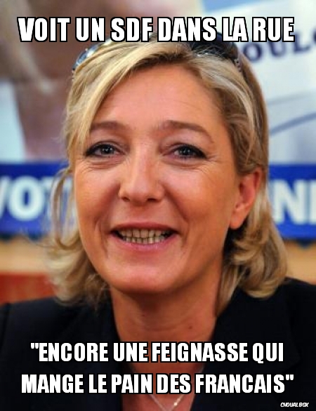 Voit un SDF dans la rue
