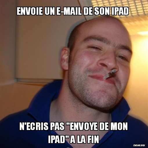 Envoie un e-mail de son IPad 