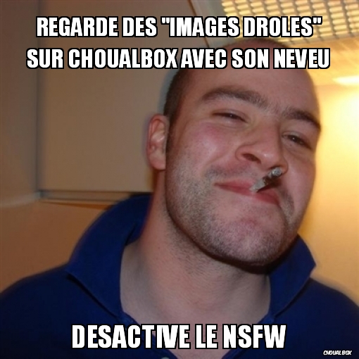 Regarde des \"images droles\" sur choualbox avec son neveu