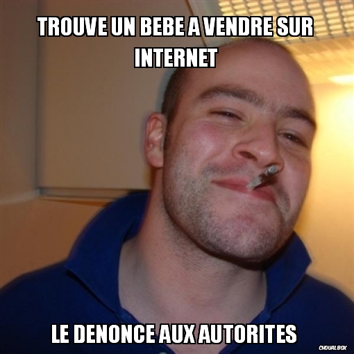 Trouve un bébé à vendre sur internet