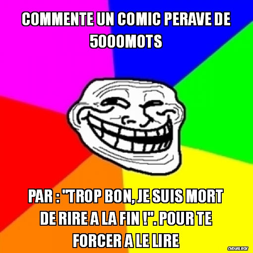 Commente un comic pérave de 5000mots