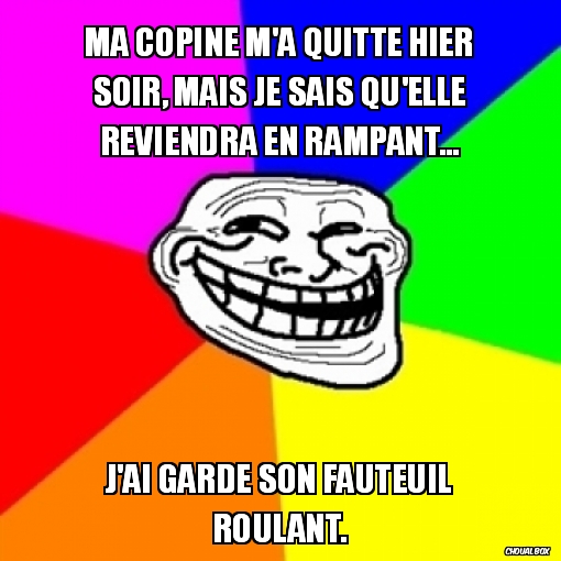 Ma copine m\'a quitté...