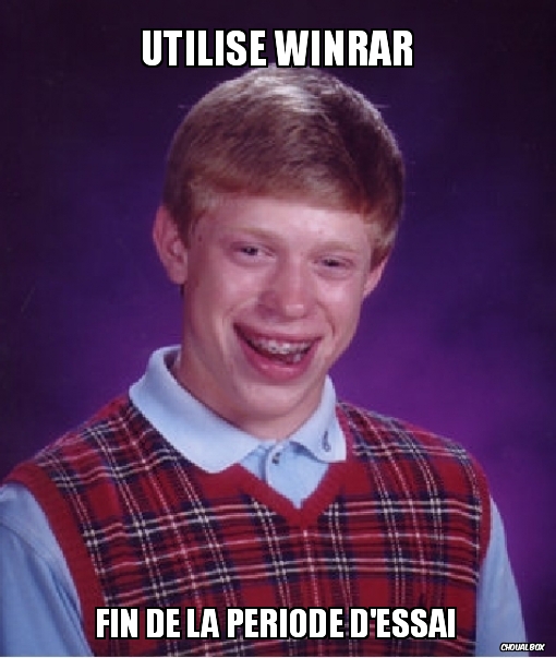 Utilise Winrar