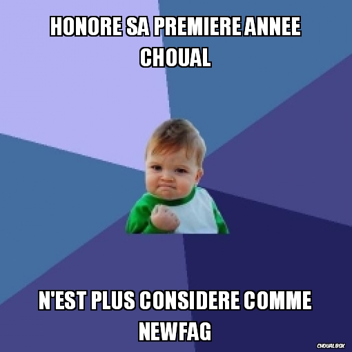 honore sa premiere année choual