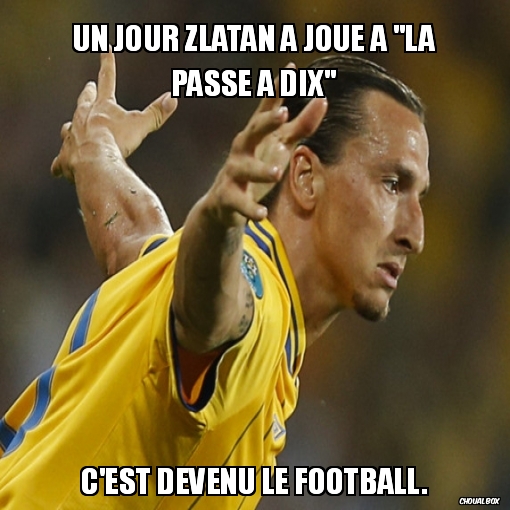Un jour Zlatan a joué à \"la passe à dix\"