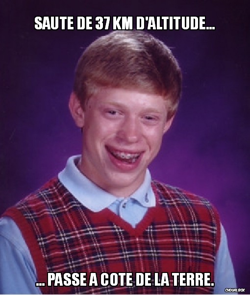 Saute de 37 km d\'altitude...