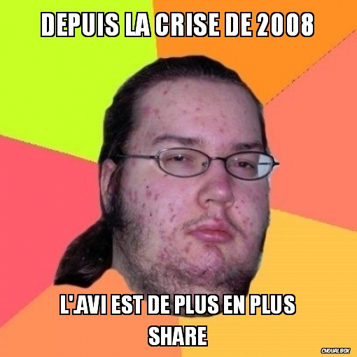 Depuis la crise de 2008
