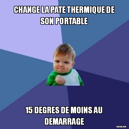 Change la pate thermique de son portable