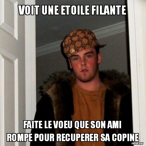 Voit une étoile filante