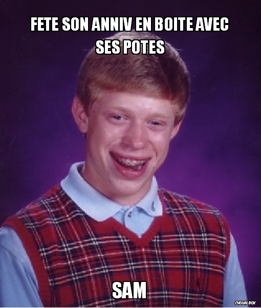 Fete son anniv en boite avec ses potes