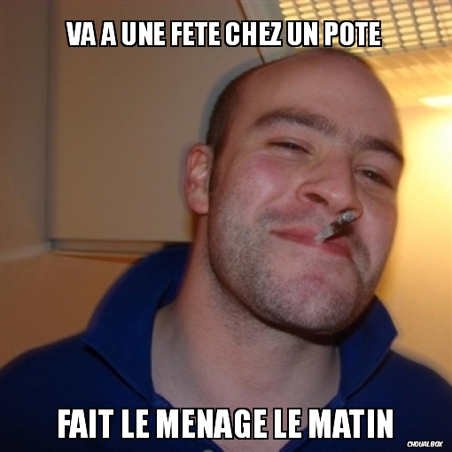 Va à une fête chez un pote