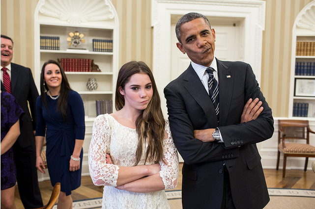 McKayla et Obama
