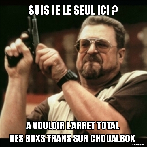 Suis je le seul ici ?