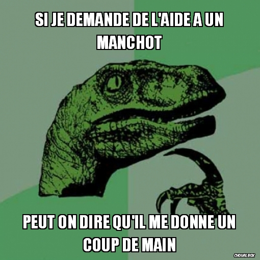 Si je demande de l\'aide à un manchot