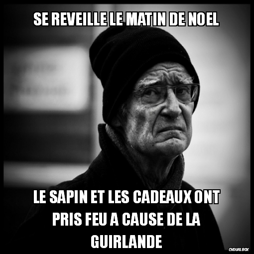 Se réveille le matin de noël...